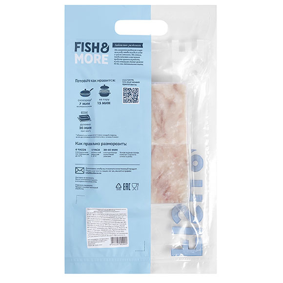 Fish&More Треска атлантическая филе порционное, 400 г