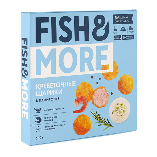 Fish&More Креветочные шарики в панировке, 500 г