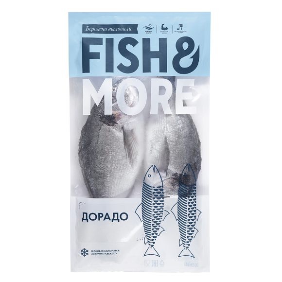 Fish&More Дорадо неразделанная свежемороженая, 600-800 г