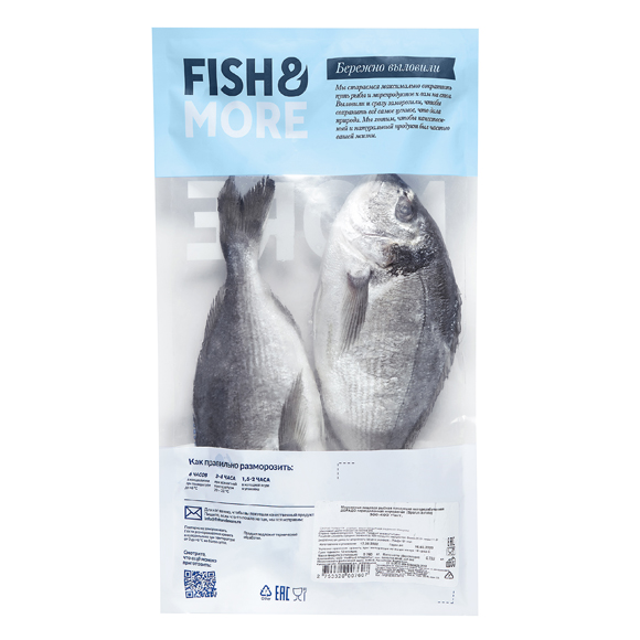 Fish&More Дорадо неразделанная свежемороженая, 600-800 г